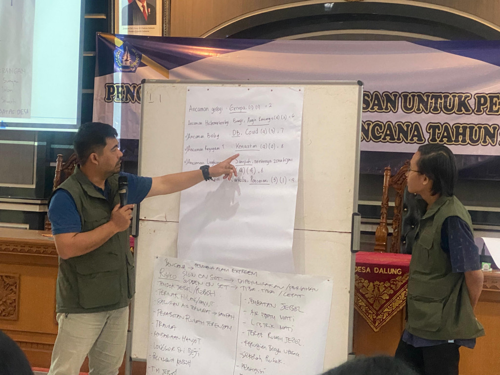 Yayasan IDEP Selaras Alam Ajak Peserta Kenali Ragam Ancaman Bencana dalam Kegiatan Penguatan Kapasitas di Desa Dalung